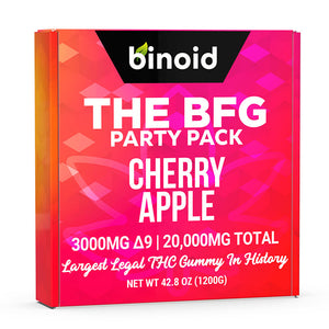 Binoid - THC Edible - Delta 9:Delta 8 Gummies - The BFG Cherry Apple - 3000mg