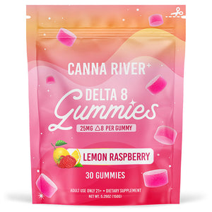 Canna River - Delta 8 Edible - Delta 8 Gummies - Lemon Raspberry - 25mg