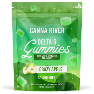 Canna River - Delta 9 Edible - Delta 9:CBD Gummies - Crazy Apple - 10mg