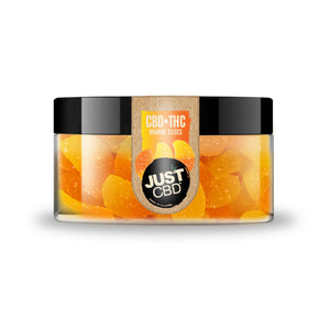 JustCBD - THC Edible - Delta 8:CBD Orange Slices Gummies - 250mg-1000mg