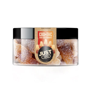 JustCBD - THC Edible - Delta 8:CBD Sour Cola Gummies - 250mg-1000mg