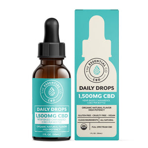 The Essential Co - CBD Oil - Essentials Daily CBD Oil Drops - 1500mg-6000mg