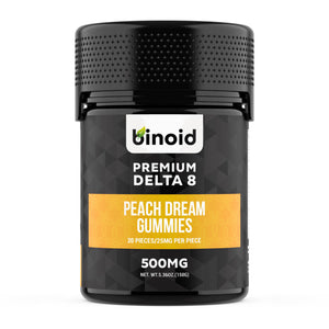 Binoid - Premium Delta 8 Gummies - Peach Dream - 25mg