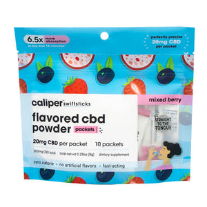 Caliper CBD - CBD Edible - Mixed Berry Swiftsticks Powder - 20mg