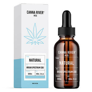 Canna River - CBD Pet Tincture - Broad Spectrum Natural - 500mg-1500mg