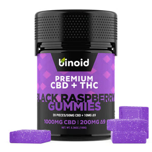 Binoid - Delta 9 Gummies - Black Raspberry - 60mg
