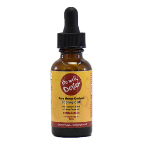 Be Well Dexter - CBD Tincture - Isolate Cinnamon - 500mg-2000mg