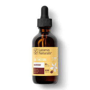 Lazarus Naturals - CBD Tincture - Full Spectrum French Vanilla Mocha - 1500mg-6000mg