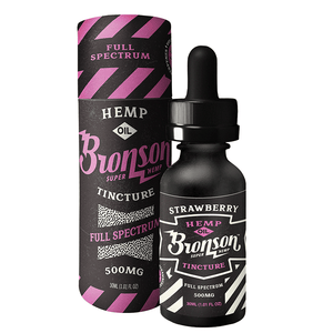 Bronson Hemp - CBD Tincture - Full Spectrum Uplifting Strawberry - 500mg-1500mg