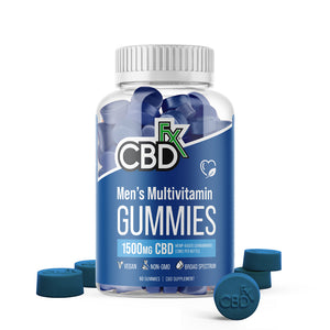 CBD Gummies - Broad Spectrum Mens Multivitamin Gummies - 25mg - 1500mg - By CBDfx