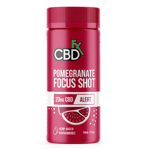 CBD Drinks - Pomegranate Focus Shot + CBD - 20mg - By CBDfx