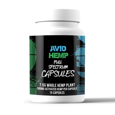 Avid Hemp - CBD Caps - Full Spectrum - 300mg-1200mg