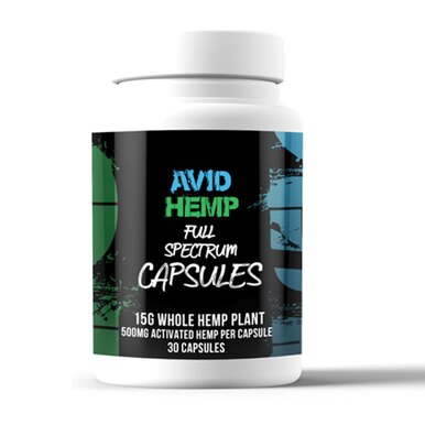Avid Hemp - CBD Caps - Full Spectrum - 300mg-1200mg
