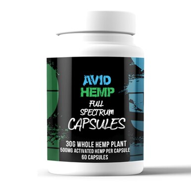 Avid Hemp - CBD Caps - Full Spectrum - 300mg-1200mg