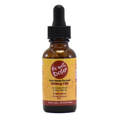 Be Well Dexter - CBD Tincture - Isolate Cinnamon - 500mg-2000mg