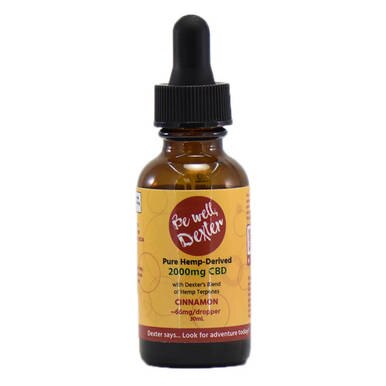 Be Well Dexter - CBD Tincture - Isolate Cinnamon - 500mg-2000mg