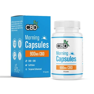 CBD Capsules - Broad Spectrum Morning Capsules CBD + CBG - 900mg - By CBDfx