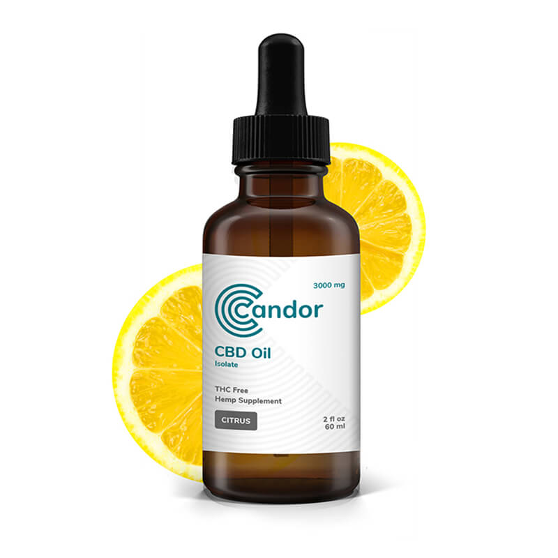 Candor CBD - CBD Tincture - Citrus - 750mg-3000mg