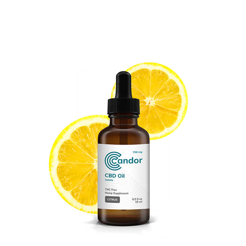 Candor CBD - CBD Tincture - Citrus - 750mg-3000mg