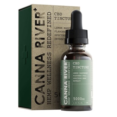 Canna River - CBD Tincture - Full Spectrum Lemon Raspberry - 1000mg-5000mg