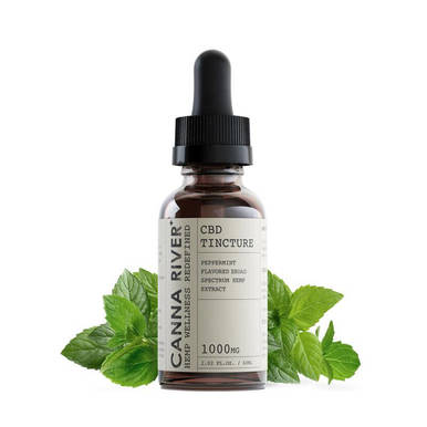 Canna River - CBD Tincture - Broad Spectrum Peppermint - 1000mg-5000mg