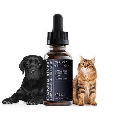 Canna River - CBD Pet Tincture - Broad Spectrum Natural - 400mg-600mg