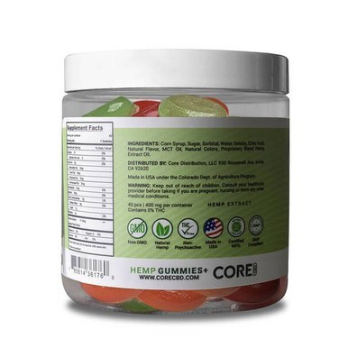 Core CBD - CBD Edible - Gummie - 400mg