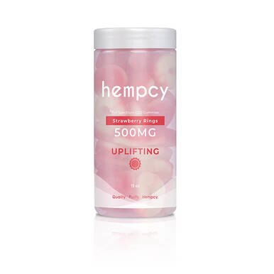 Hempcy - CBD Edible - Strawberry Ring Gummies - 500mg-1000mg