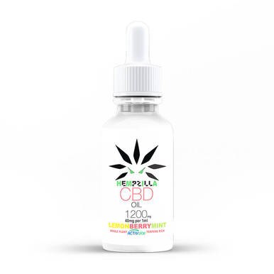 Hempzilla - CBD Tincture - Lemon Berry Mint - 300mg-1200mg