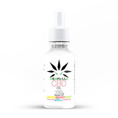 Hempzilla - CBD Tincture - Lemon Berry Mint - 300mg-1200mg