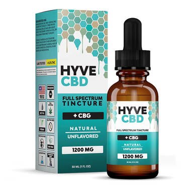 Hyve CBD - CBD Tincture - Full Spectrum Natural+CBG - 300mg-1200mg