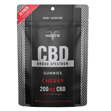 Ignite CBD - CBD Edible - Broad Spectrum Gummies Cherry - 20mg
