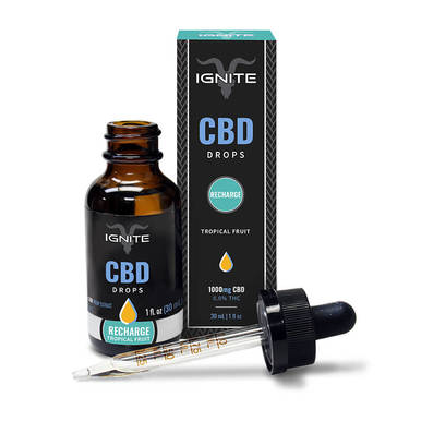 Ignite CBD - CBD Tincture - Tropical Fruit Drops - 350mg-1000mg