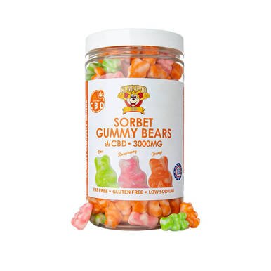 Kangaroo CBD - CBD Edible - Sorbet Gummy Bears - 250mg-3000mg