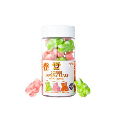 Kangaroo CBD - CBD Edible - Sorbet Gummy Bears - 250mg-3000mg
