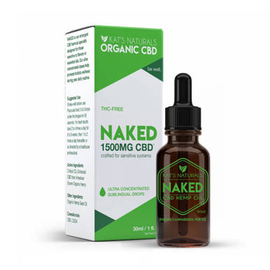 Kat's Naturals - CBD Tincture - Naked - 1500mg