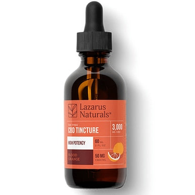 Lazarus Naturals - CBD Tincture - Isolate Blood Orange - 1500mg-3000mg