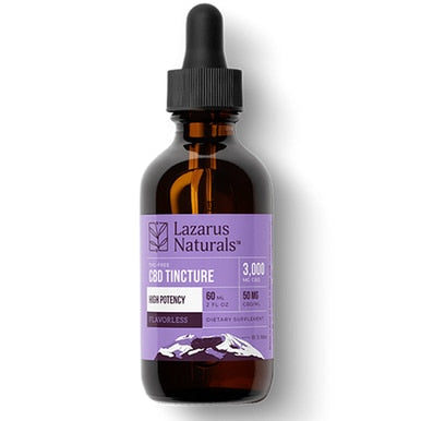Lazarus Naturals - CBD Tincture - Isolate Flavorless - 1500mg-3000mg