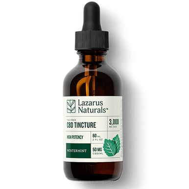 Lazarus Naturals - CBD Tincture - Isolate Wintermint - 1500mg-3000mg