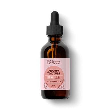 Lazarus Naturals - CBD Pet Tincture - Full Spectrum Wild Salmon Formula - 600mg-2400mg