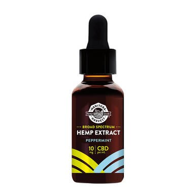 Manitoba Harvest - CBD Tincture - Peppermint Broad Spectrum Hemp Extract  Drops - 300mg