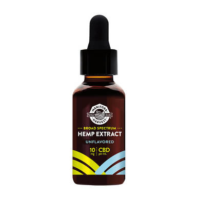 Manitoba Harvest - CBD Tincture - Unflavored Broad Spectrum Hemp Extract  Drops - 300mg