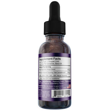 Medterra - CBD Tincture - Broad Spectrum Strawberry Mint - 1000mg-2000mg