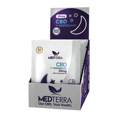 Medterra - CBD Capsules - Good Night Melatonin Sleep On The Go Pack - 25mg