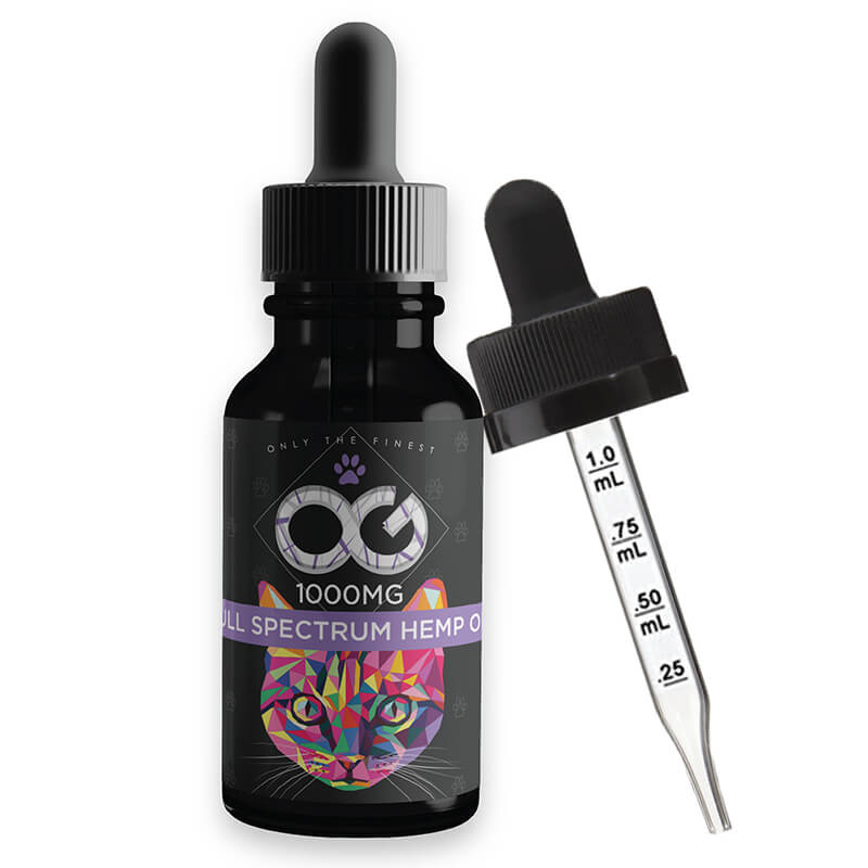 OG Labs - CBD Pet Tincture - Cat Pet Oil - 1000mg