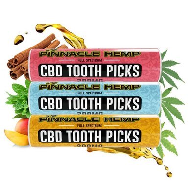 Pinnacle Hemp - CBD Toothpicks - Mango - 10mg