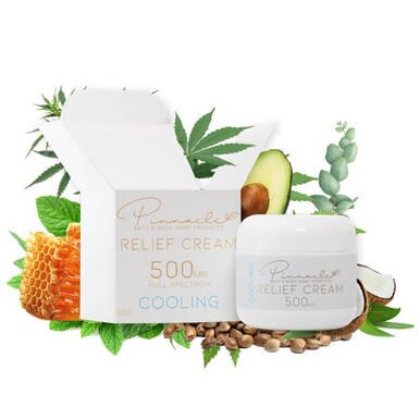 Pinnacle Hemp - CBD Topical - Relief Cream Cooling - 250mg-500mg