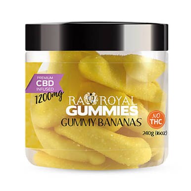 RA Royal CBD - CBD Edible - Gummy Bananas Gummies - 300mg-1200mg