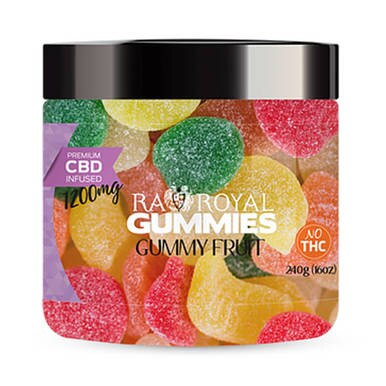 RA Royal CBD - CBD Edible - Gummy Fruit Gummies - 300mg-1200mg