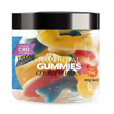 RA Royal CBD - CBD Edible - Gummy Sharks Gummies - 300mg-900mg